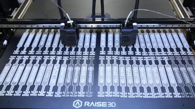 connectors being printed for test models