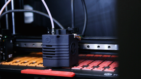 different color filament being used for mask connectors